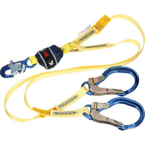 [SHK986] Longe d'ancrage double à amortisseur de choc en sangle (SHK986)