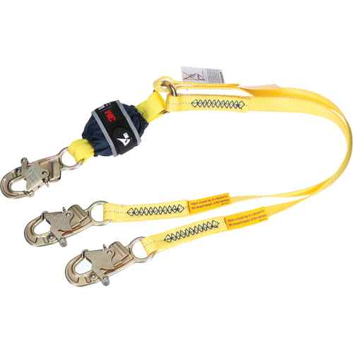 [SHK989] Longe d'ancrage double à amortisseur de choc en sangle (SHK989)
