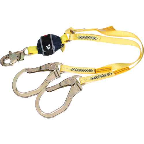 [SHK991] Longe d'ancrage double à amortisseur de choc en sangle (SHK991)