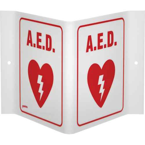 [SHL191] "A.E.D." V-Style Sign (SHL191)