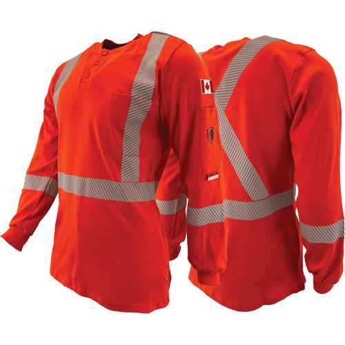 [SHL573] Atlas Guardian® FR/AR Henley Shirts with 2" Striping (SHL573)
