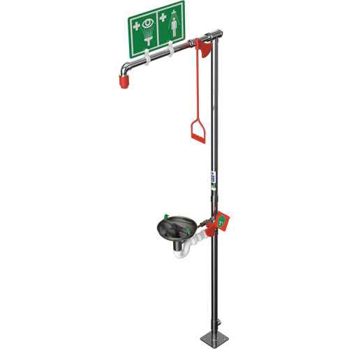 Douche combinée avec cuvette ouverte en acier inoxydable et entrée supérieure (SHL780)