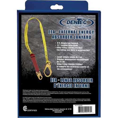 [SHM061] External Energy Absorber Lanyard with 2-1/4" Hook in Retail Box (SHM061)