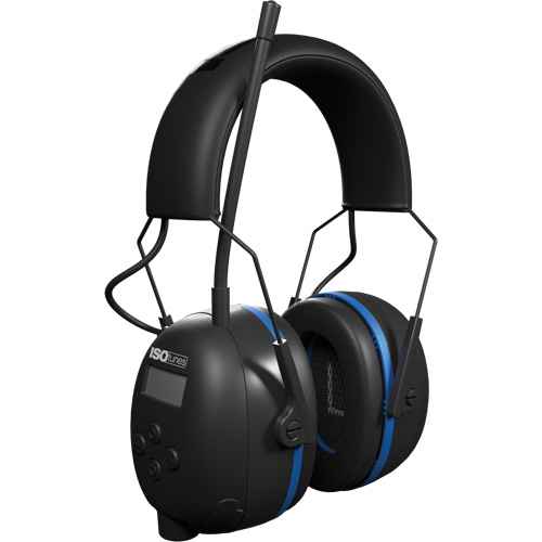 [SHM734] Black & Blue Air Defender AM/FM BT Earmuffs (SHM734)