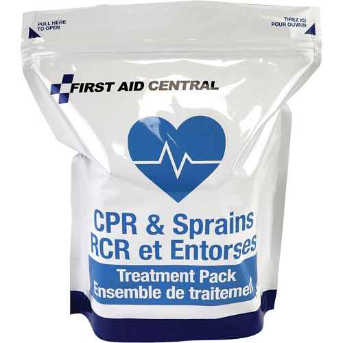 9-Piece CPR & Sprains Refill Pack for Emergency Response First Aid Kit (SHM814)