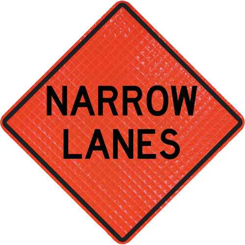 [SHM961] Quadra Flex Roll-Up Sign with Traffic Control Person Ahead Symbol (SHM961)