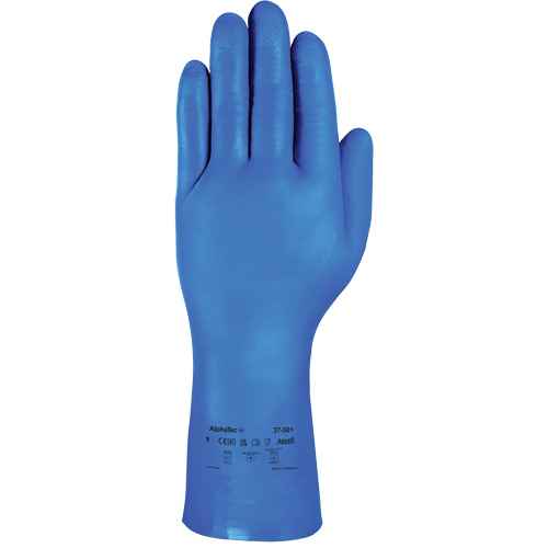 [SHN948] AlphaTec® 37-501 Blue Medium-Duty Chemical-Resistant Gloves (SHN948)