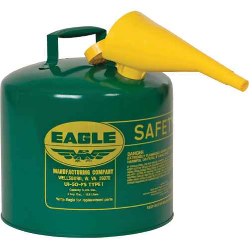 Safety Can for Combustibles with Funnel (SHO538)