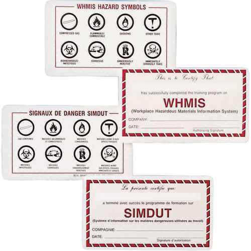 [SJ012] Cartes de portefeuille SIMDUT (SJ012)