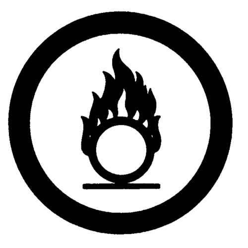 [SJ022] Pictogramme SIMDUT - Oxydant (SJ022)