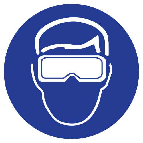 [SJ052] Étiquettes avec pictogramme Right to Know - Lunettes à coques (SJ052)