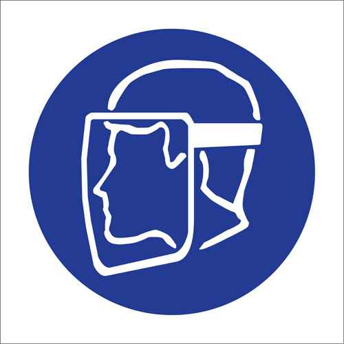 [SJ056] Étiquettes avec pictogramme Right to Know - Visière (SJ056)