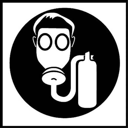 [SJ070] Étiquettes avec pictogramme Right to Know - Appareil respiratoire autonome (SJ070)