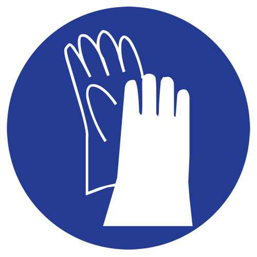 [SJ075] Étiquettes avec pictogramme Right to Know - Gants (SJ075)