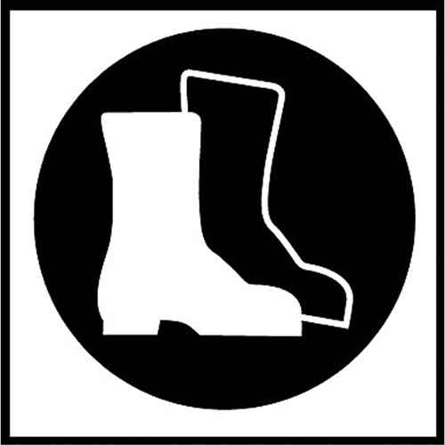 [SJ078] Étiquettes avec pictogramme Right to Know - Bottes (SJ078)