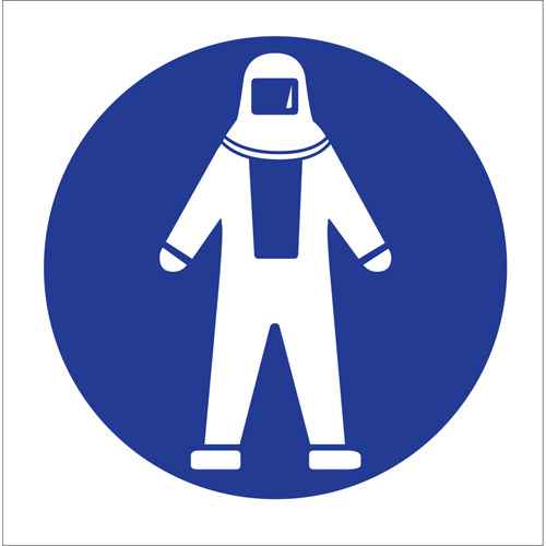 [SJ084] Étiquettes avec pictogramme Right to Know - Combinaison pleine protection (SJ084)