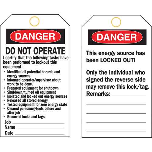 Lockout Tags (SJ133)