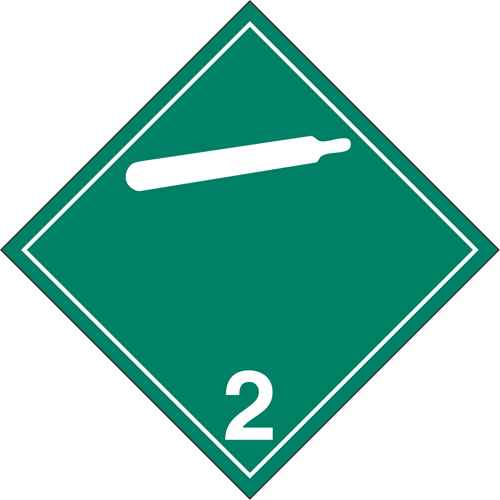 Non-Flammable & Non-Toxic Gases TDG Placard (SJ358)