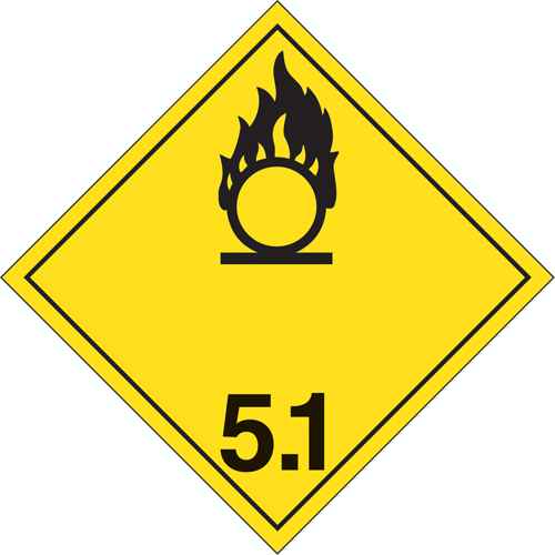 [SJ377] Oxidizing Substances TDG Placard (SJ377)