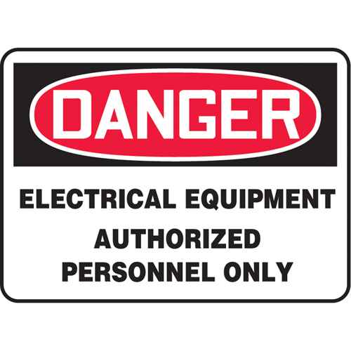 [SJ554] "Electrical Equipment" Sign (SJ554)
