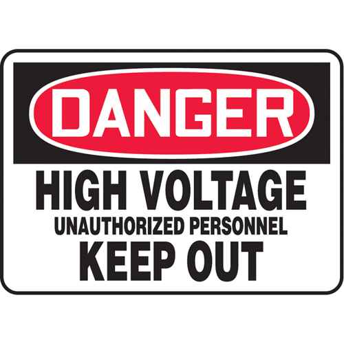 [SJ603] "High Voltage" Sign (SJ603)