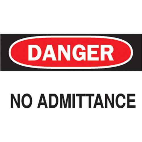 [SJ634] "No Admittance" Sign (SJ634)