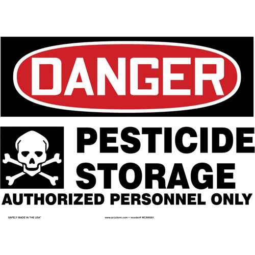 [SJ649] "Pesticide Storage" Sign (SJ649)
