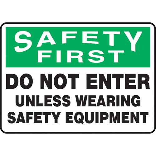 [SJ896] "Wearing Safety Equipment" Sign (SJ896)