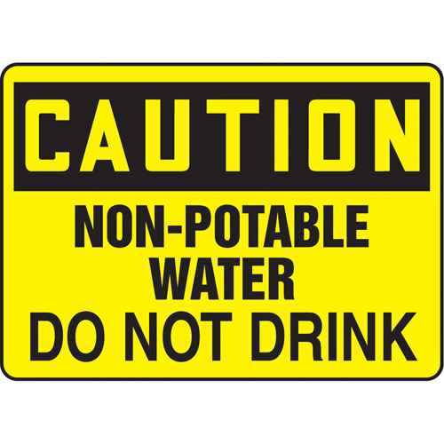 [SJ991] "Non-Potable Water" Sign (SJ991)