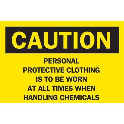 [SK002] "When Handling Chemicals" Sign (SK002)