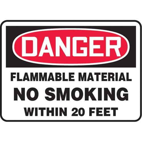 [SK291] "Flammable Material" Sign (SK291)