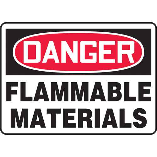 [SK294] "Flammable Material" Sign (SK294)