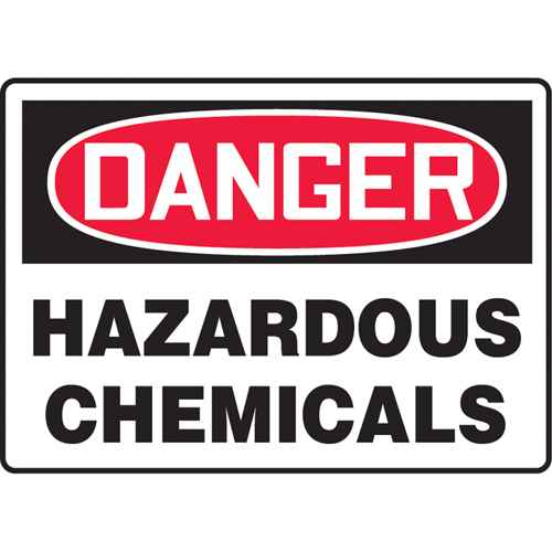 [SK353] "Hazardous Chemicals" Sign (SK353)