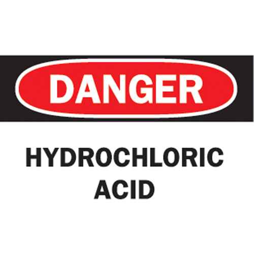 [SK402] "Hydrochloric Acid" Sign (SK402)