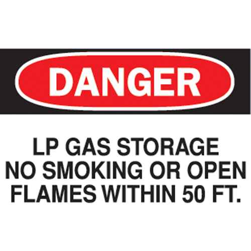 [SK435] "LP Gas Storage" Sign (SK435)