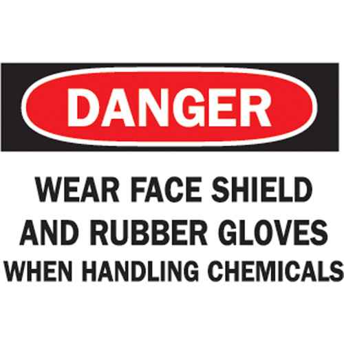 [SK514] Enseigne « When Handling Chemicals » (SK514)