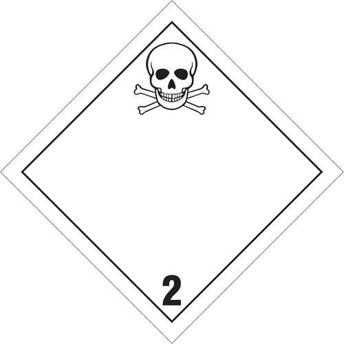 [SR664] Plaque-étiquette TMD gaz toxique (SR664)