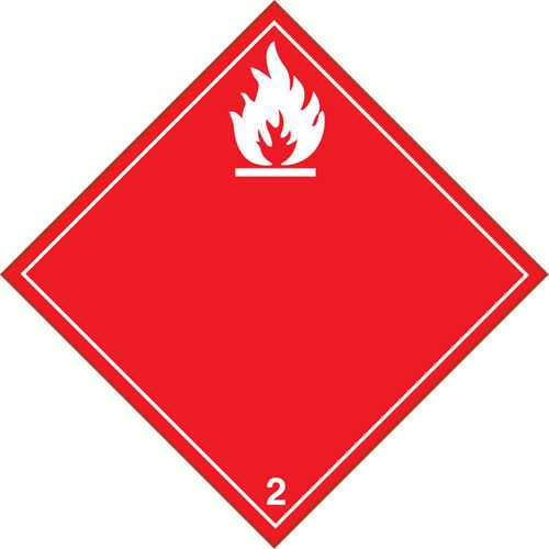 [SS035] Plaque-étiquette TMD gaz inflammable (SS035)