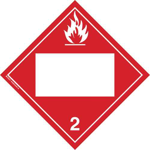 [SS064] Plaque-étiquette TMD gaz inflammable (SS064)