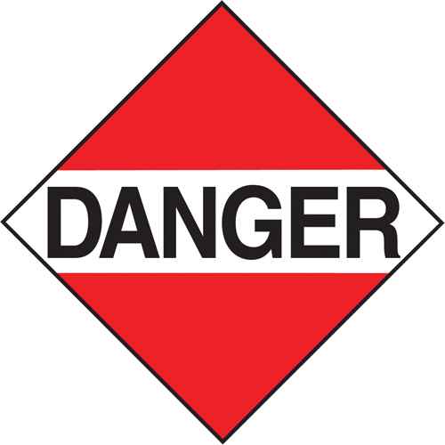 [SS072] Plaque-étiquette TMD divers dangers (SS072)