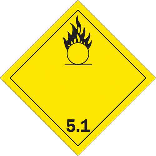 Oxidizer TDG Placard (SS736)