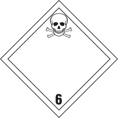 [SS738] Poisonous Materials TDG Placard (SS738)