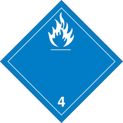 [SS748] Plaque-étiquette TMD « Dangerous When Wet » (dangereux lorsque mouillée) (SS748)