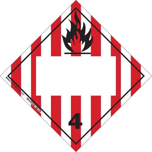 [SS795] Plaque-étiquette TMD pour solides inflammables (SS795)