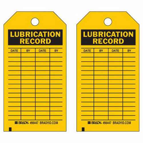 [SX338] Étiquettes registres de lubrifications (SX338)