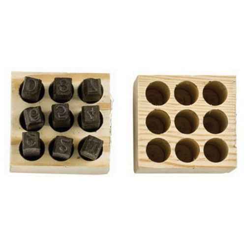 [SX813] Jeux de tampons numérotés en acier (SX813)
