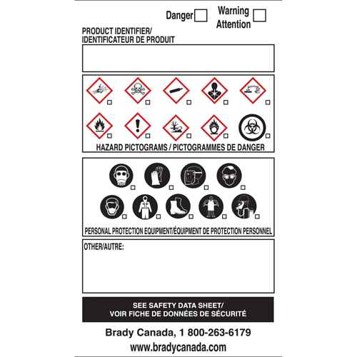OTS WHMIS Labels (SY084)