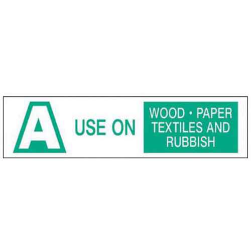 Étiquettes «A Use on Wood Paper Textiles and Rubbish» (SY238)