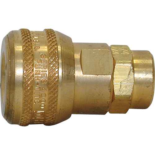 Quick Couplers - 3/8" Industrial, One Way Shut-Off - Automatic Couplers (TA282)
