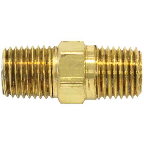[TA423] RACCORD HEXAGONAL,1/4"-1/4"NPT,LAITON (TA423)